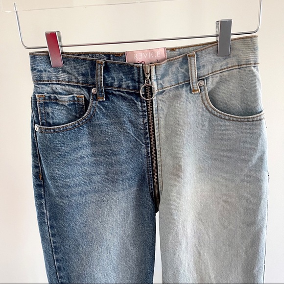 Revice Yin Yang Denim Zipper Jeans Size 24 - Picture 2 of 10